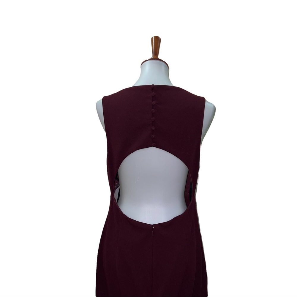 NWT Watters Dress #6812 Gown Open Back Tie Wine Size 10 - Picture 4 of 6